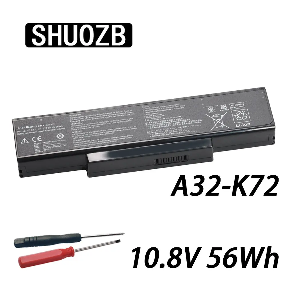 

A32-K72 Laptop Battery for ASUS K72 K72Y K73 K73B K73BR K73BY K73E K73J K73JK K73S K73SD K73SJ K73SM K73SV K73T X72 X73 A32-N71