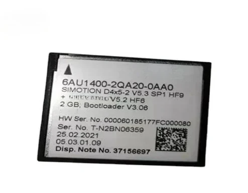 

6AU1400-2QA20-0AA0 SIMOTION Drive 2 GB CF CARD