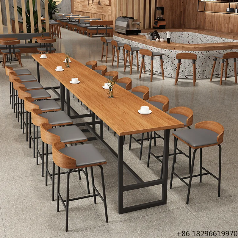 High Stool bar Table and Chair Furniture for Cafe Shop Hotel Cafeteria