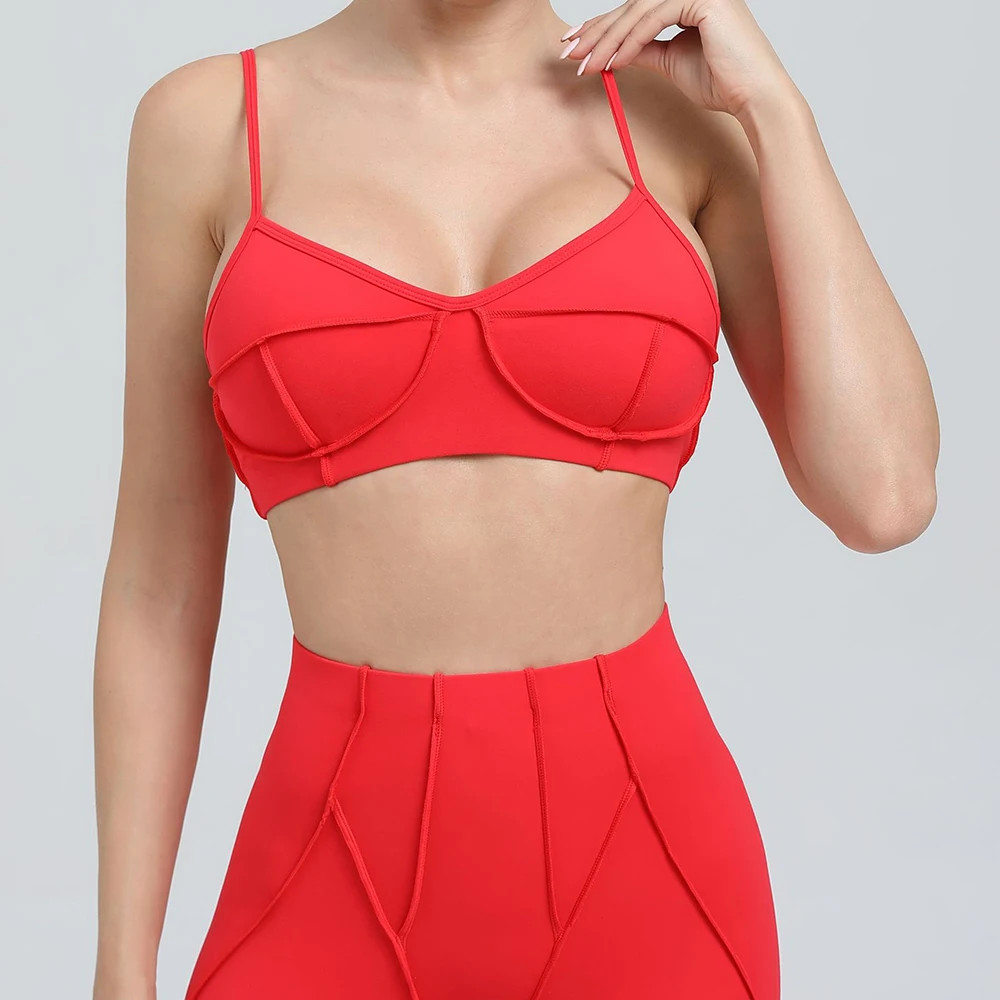 اليوغا الأعلى للصدمات الرياضة الصدرية المرأة سترة يوجا المرأة الصالة الرياضية الملابس النشطة تجريب رفع المحاصيل الأعلى اللياقة البدنية الجري الملابس الداخلية