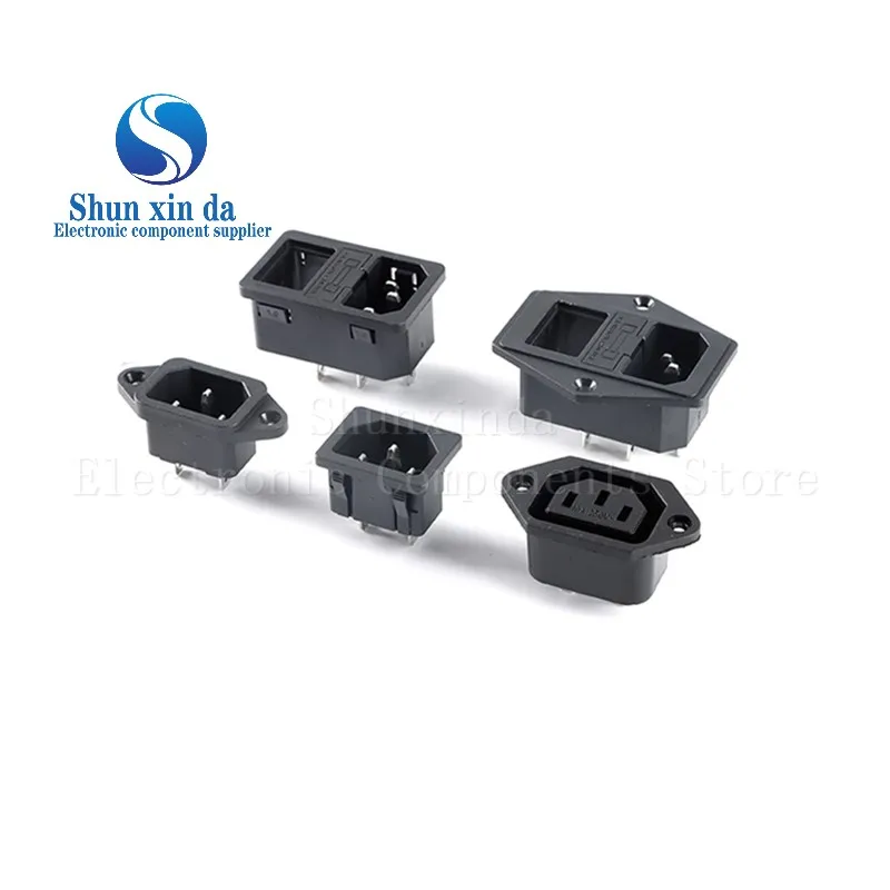 5 PCS/Lot AC-04 prise de courant ca 250 V 10A 3 broches avec oreilles pour prise de courant d'ordina