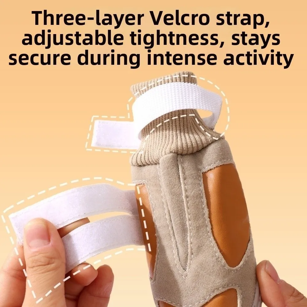 

Waterproof Warm Non-Slip Dog Shoes Wear-Resistant Thickened Dog Snowshoes High-top Reflective Dog Foot Covers Medium Large Dogs