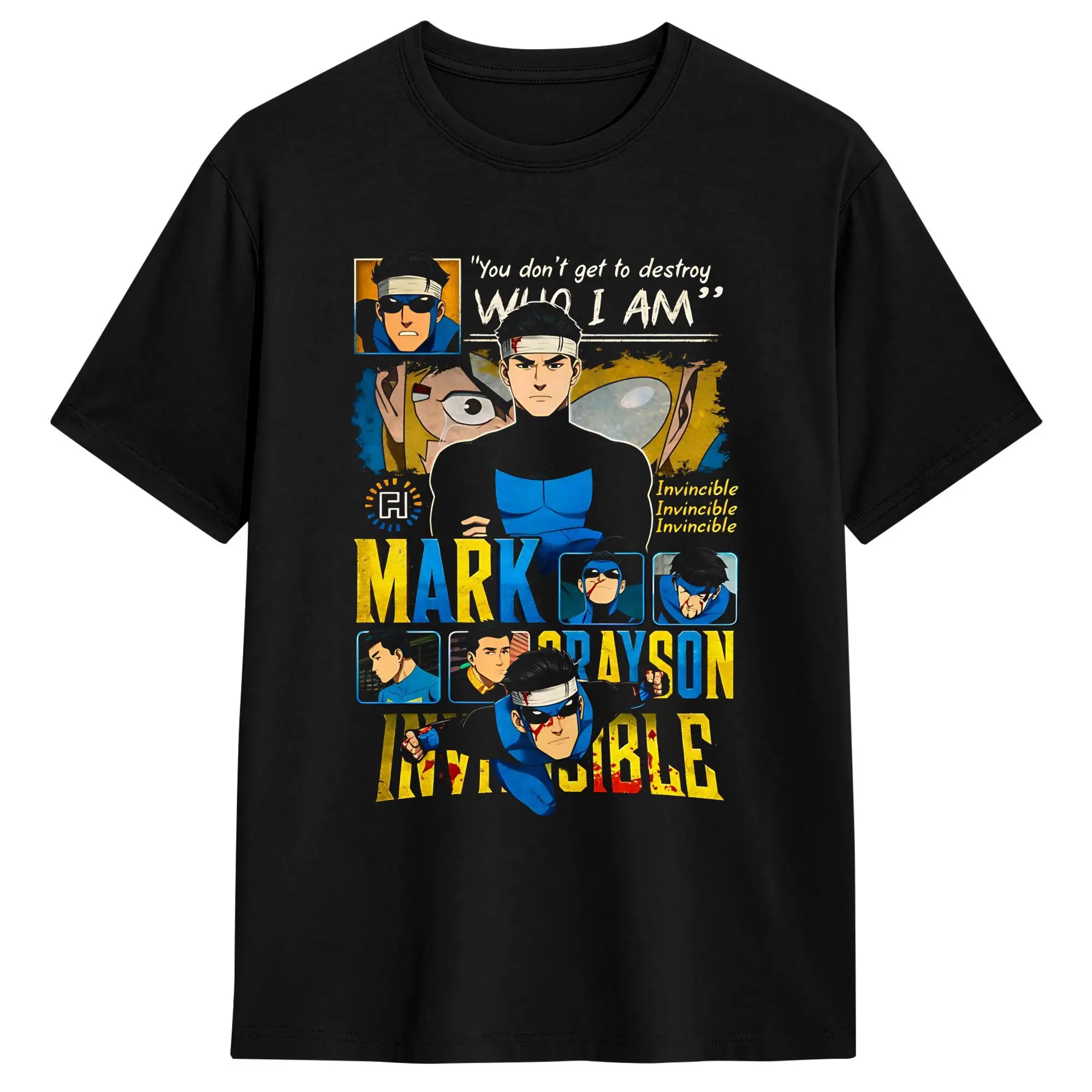 Harajuku T-Shirt Mark Grayson invincible Cotton T-Shirts  Tee Shirt for Couple Summer Y2K Retro Print Short Sleeve Tops