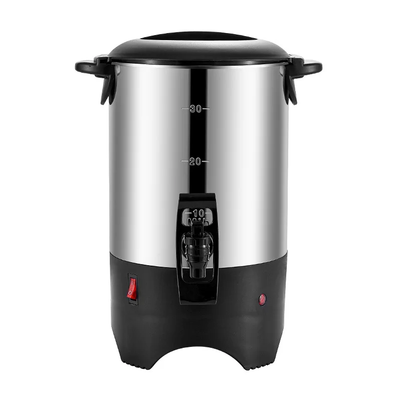 

30CUP single-layer boiling water bucket 304 electric heating bucket coffee bucket stainless steel spray extraction kettle