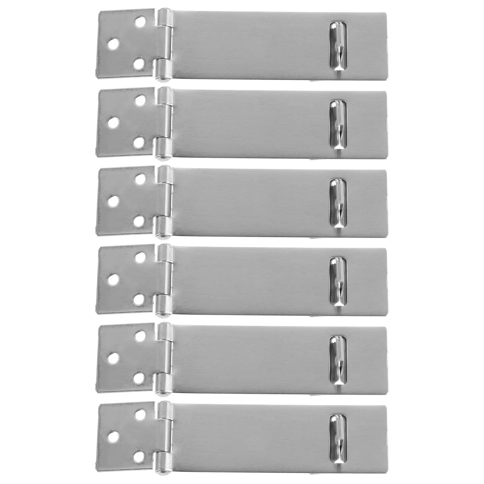 

6 комплектов дверных защелок из нержавеющей стали для внутреннего и наружного использования, сверхпрочные защелки для дверей сараев и шкафов, фурнитура для обеспечения безопасности