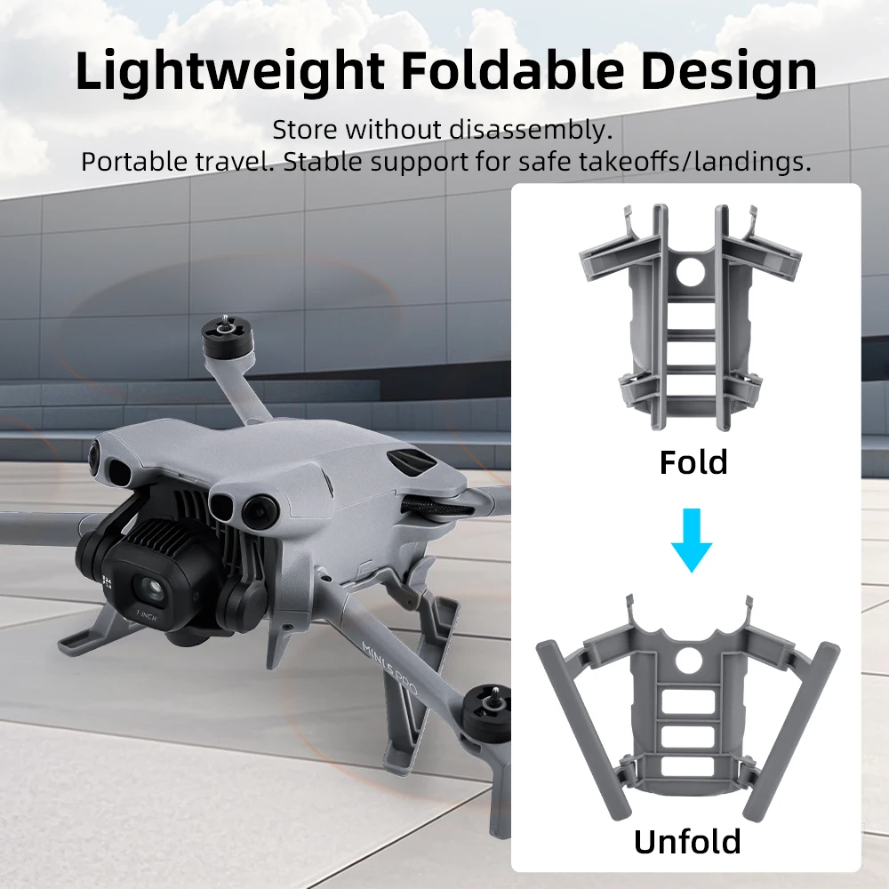 

for DJI MINI 5 PRO Height-Increasing Landing Gear Portable Folding Bracket Drone Camera Accessory Gray