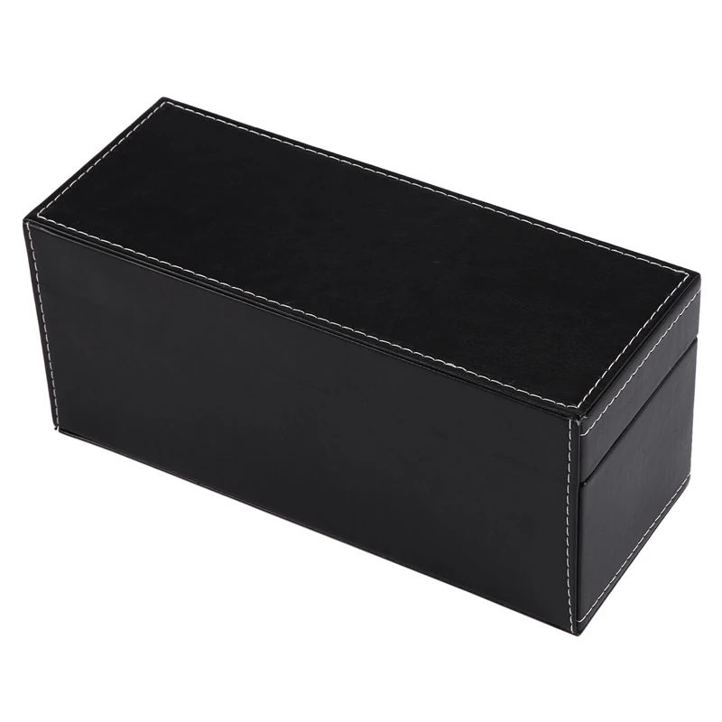 Boîte de rangement en PU pour pièces de monnaie, dalle de bijoux, style contreplaqué composé, présentoir pour pièces de monnaie, étui pour l'organisation de la maison, nouveau