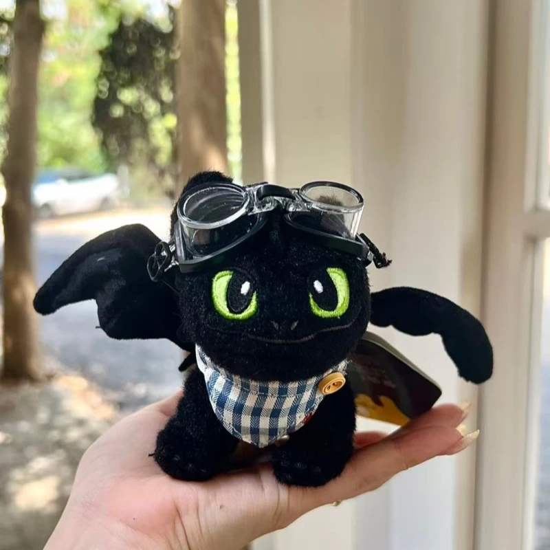 Anime How to Train Your Dragon Portachiavi in peluche senza denti Ciondolo per borsa Portachiavi per bambola in piedi Accessorio giocattolo Regali per i fan dei bambini