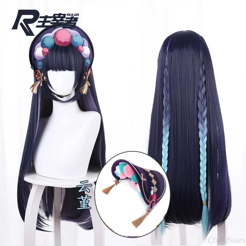 Genshin Impact Kuki Shinobu xiao Yae Miko Arataki Itto Keqing  Thoma Beelzebul Diluc Ragnvindr Cosplay Wigs +Wig cap