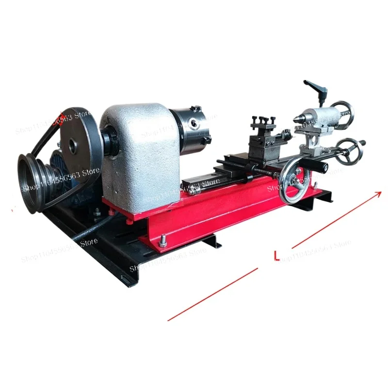 Benchtop Lathe Model 210 with Electronic Gearbox for Metal, Wood & Jewelry Processing, Extended Bed for Home & Craft Workshop