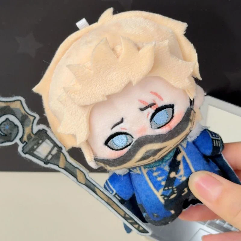 10cm With Removable Mask Identity V Character Hermit Alva Lorenz Plush Toys Funny Cosplay Anime Game Bag Keychain Plushie Doll
