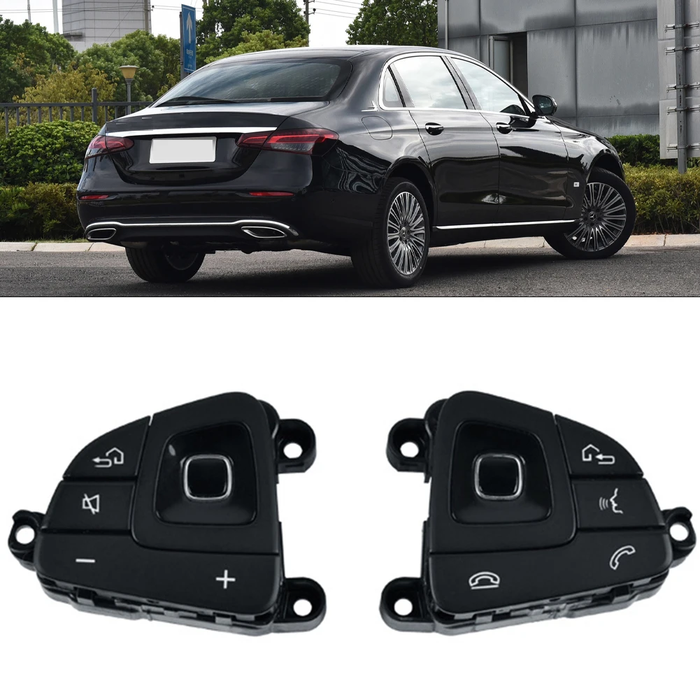 

Car Left/Right Steering Wheel Switch Control Button Cover For BENZ For E Class For W213 W238 C238 2016-2018 Interior Parts