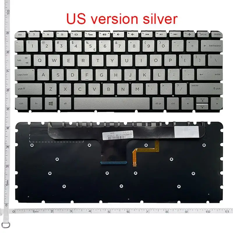 

НОВИНКА ДЛЯ HP ENVY 13-AB 13-AB105TX 13AB024TU 13-ab023TU 13-ab026TU ноутбука США клавиатура с подсветкой серебристая