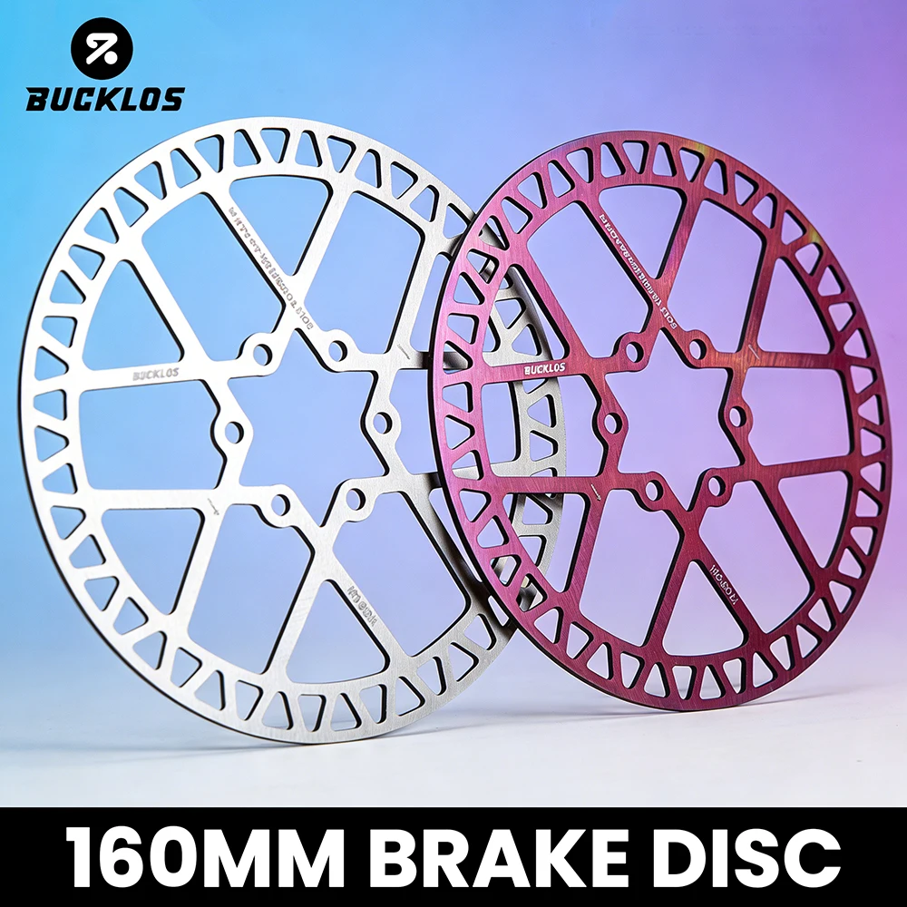 

MTB Bike Brake Rotor 6 Bolts BUCKLOS 160mm Hydraulic Brake Disc Wear-resistant Mountain Road Bicycle Disk Rotor 160 Cycling Part