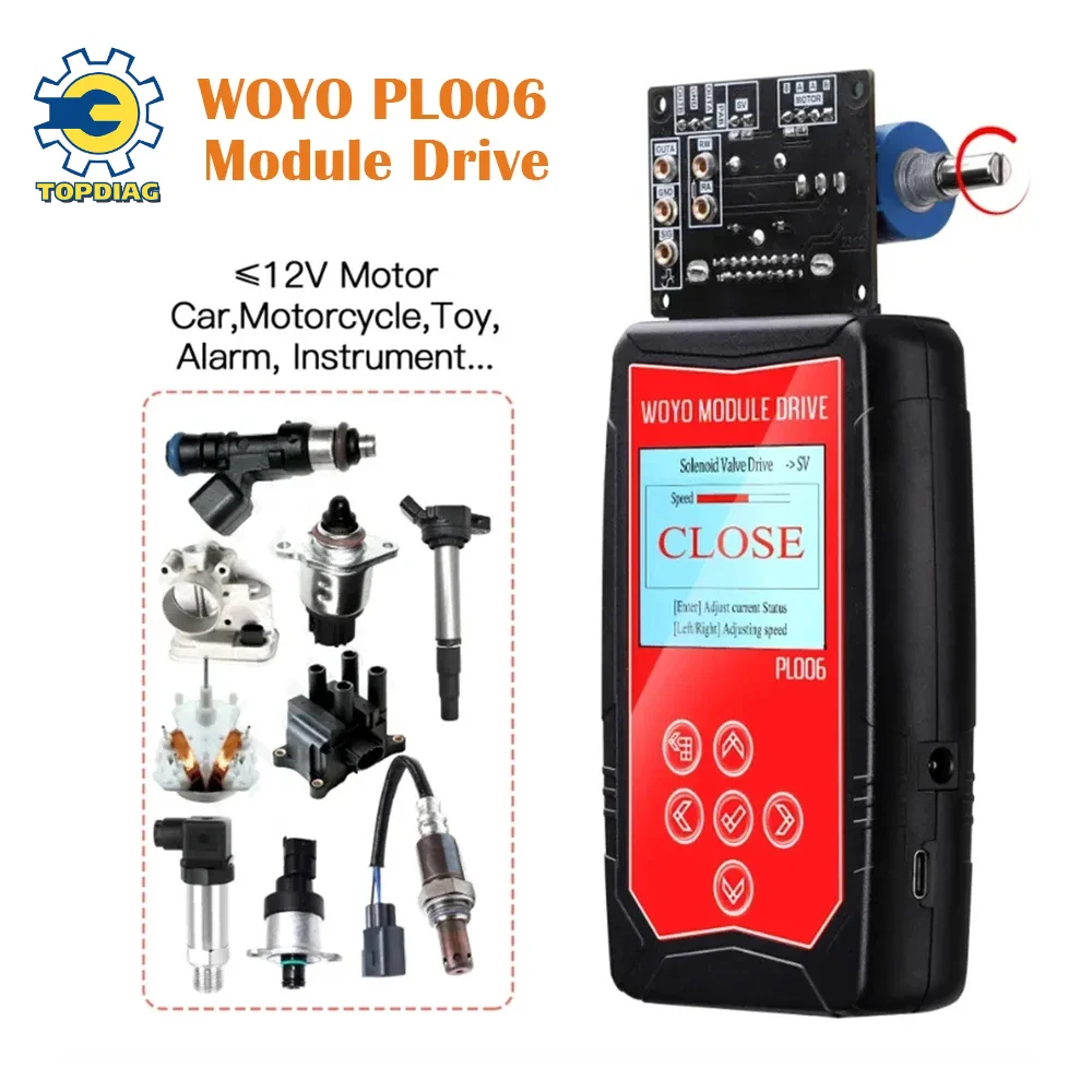 

WOYO PL006 Auto Ignition Coil Test 12V Injector Solenoid Valve Stepper Motor Detector Fault Detect Drive Simulator Car Tools