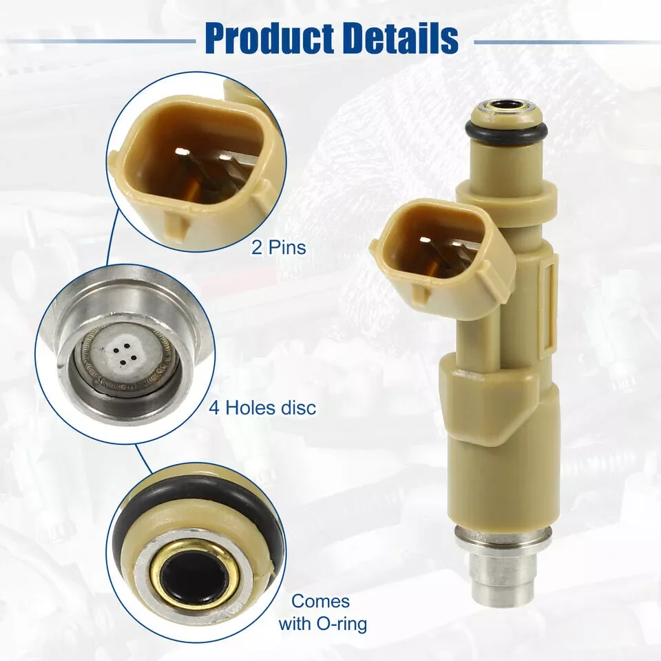 

4 шт. топливных форсунок 23250-75090 для Toyota Coaster, Hilux, Land Cruiser 90, Prado 23209-79145, 23209-75090, 2325075090