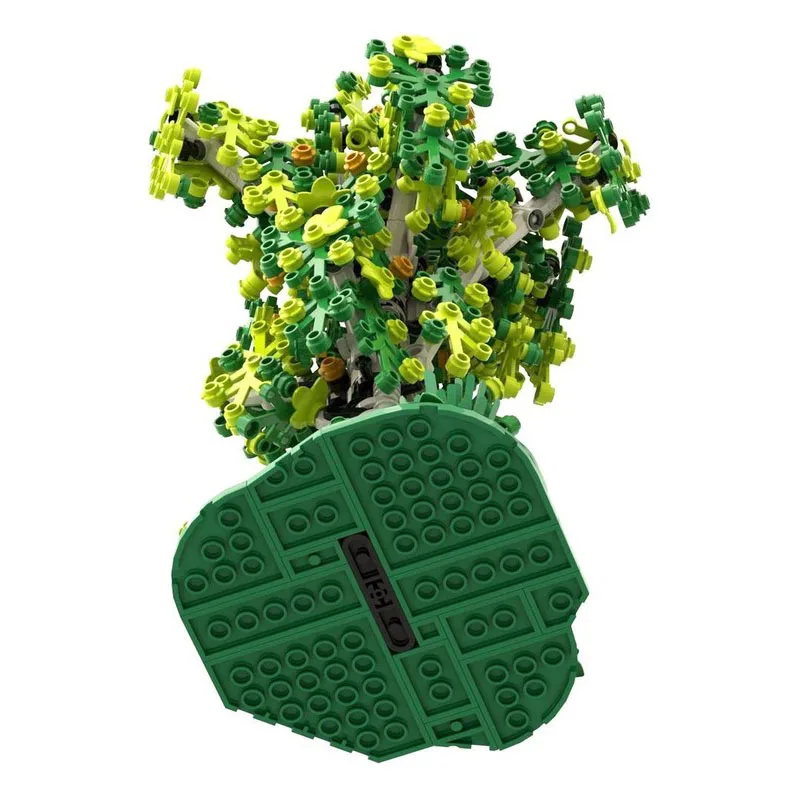 Street View Model Moc Building Blocks Birch Farm Tree Model Technology Bricks DIY Assembly Construstion Toy Holiday Gifts