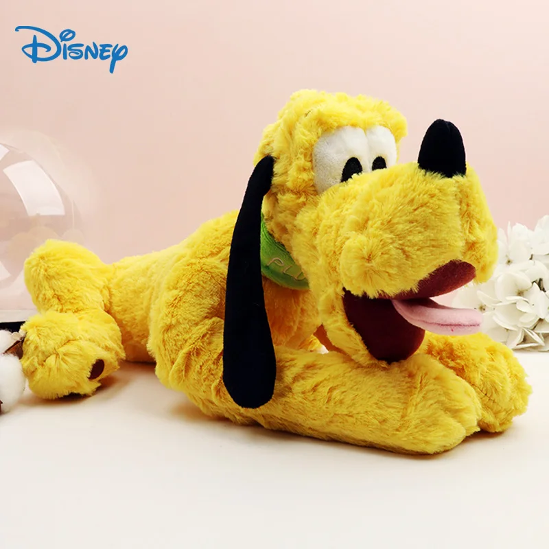 

Disney Lying Down Pluto Stuffed Animal Dog For Girlfriend From Mickey Mouse Cute Anime Plushie Toys Doll 35cm Xmas Gift For Kids