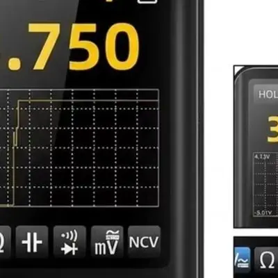 For Workshop Diagnostics Black Smart Digital Multimeter Electrical Parameter Tester Automatic Range Adjustment