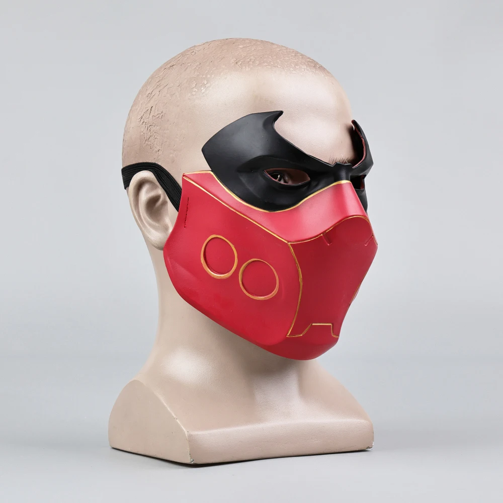 Cosplay Masks Batman Red Hood Robin Jason Todd Masks Superhero Halloween Mask Helmets Masquerade Carnival Props Foradult Man view 3