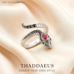 Snake Inspired Ring,Bohemia Fine Jewerly For Women Brand New Seduction Gift In Solid 925 Sterling Silver