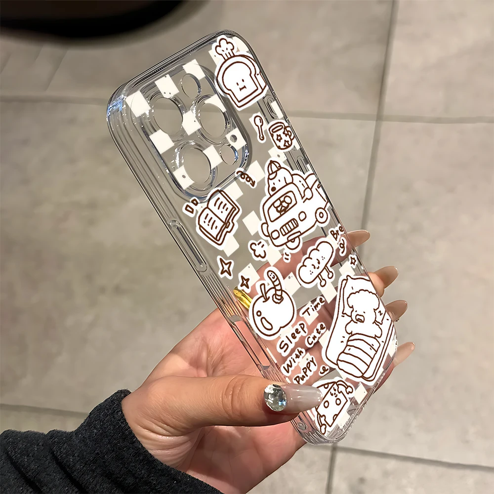 Cute Pet Daily Silicone Phone Case for iPhone 17 16 15 14 13 12 11 Pro Xs Max Air Mini 7 8 6 6s Plus SE 2020 2022 Cover