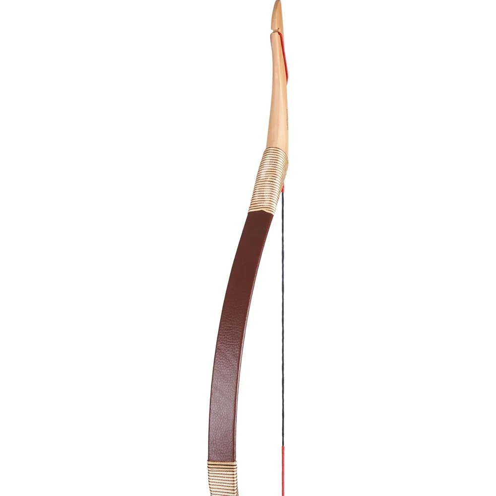 Toppanahan-busur Recurve kayu untuk orang dewasa, busur panjang, busur Recurve buatan tangan, berburu luar ruangan, 52 ", 30 ~ 55lbs, satu buah