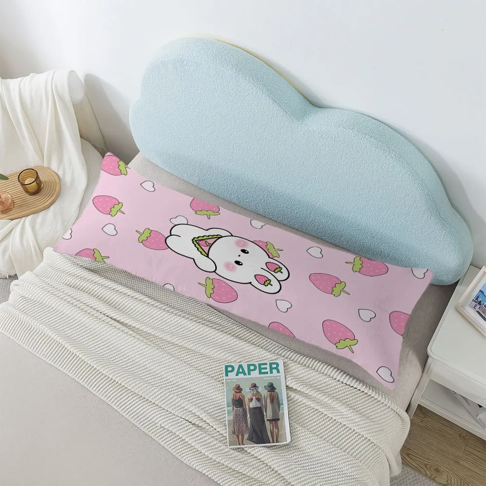 Rabbit Ultra-Soft Snowflake Body Pillow - Double-Sided Design, Breathable and Comfortable, Suitable for Side, Back, and Stomach