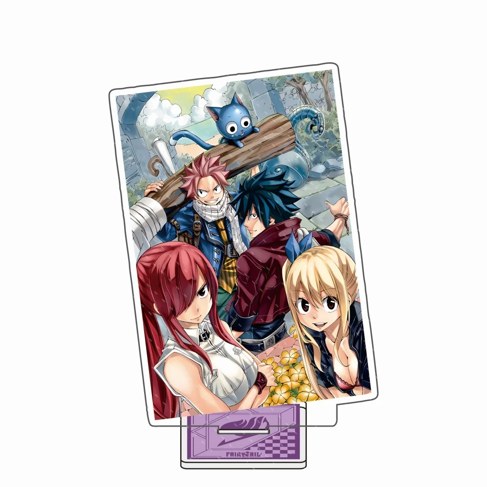 Anime FAIRY TAIL Wendy Marvell Erza Scarlet Lucy Heartfilia Acrylic Stand 15cm keyring Ornaments Figure Stand Halloween Gifts view 4