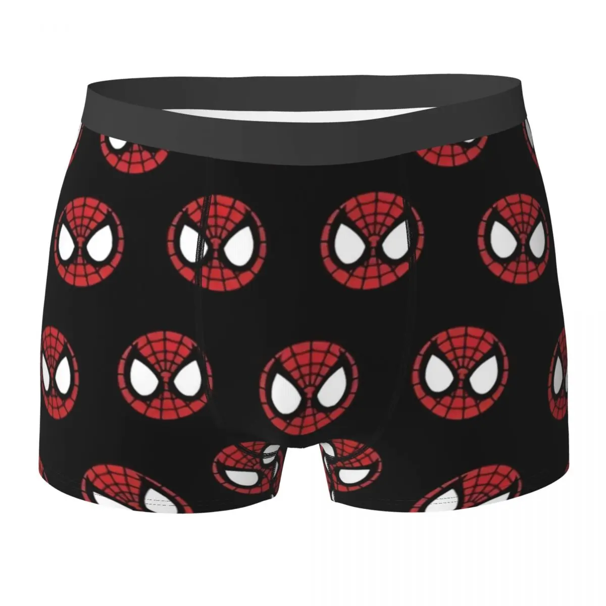 

Spider-Man Comic Underwear Spider Man Face Print Comfortable Underpants Shorts Briefs For Men 3D Pouch Oversize Boxershorts