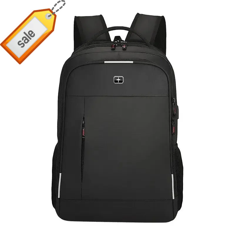 

Swiss High Capacity Men's USB Charging Laptop Women's Backpack 17 Inch Waterproof Business Travel Bag