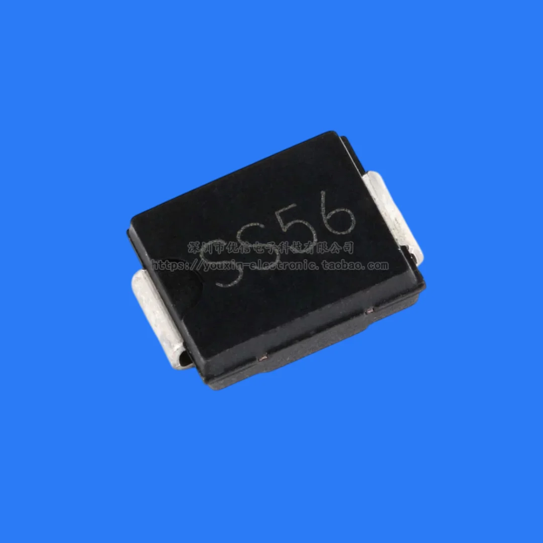 100PCS/SMD SS56 SMC(DO-214AB) Schottky Diode 60V 5A
