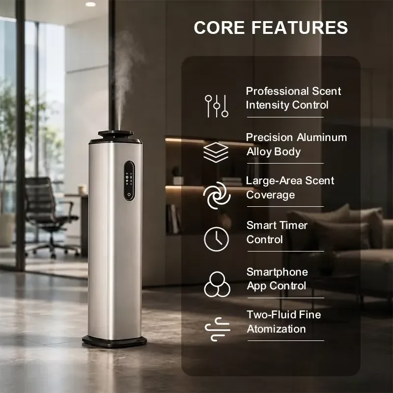 New Design HVAC Aromatherapy Machine 1000ml Anhydrous Diffuser for Hotels Shopping Malls Offices OEM ODM Supplier