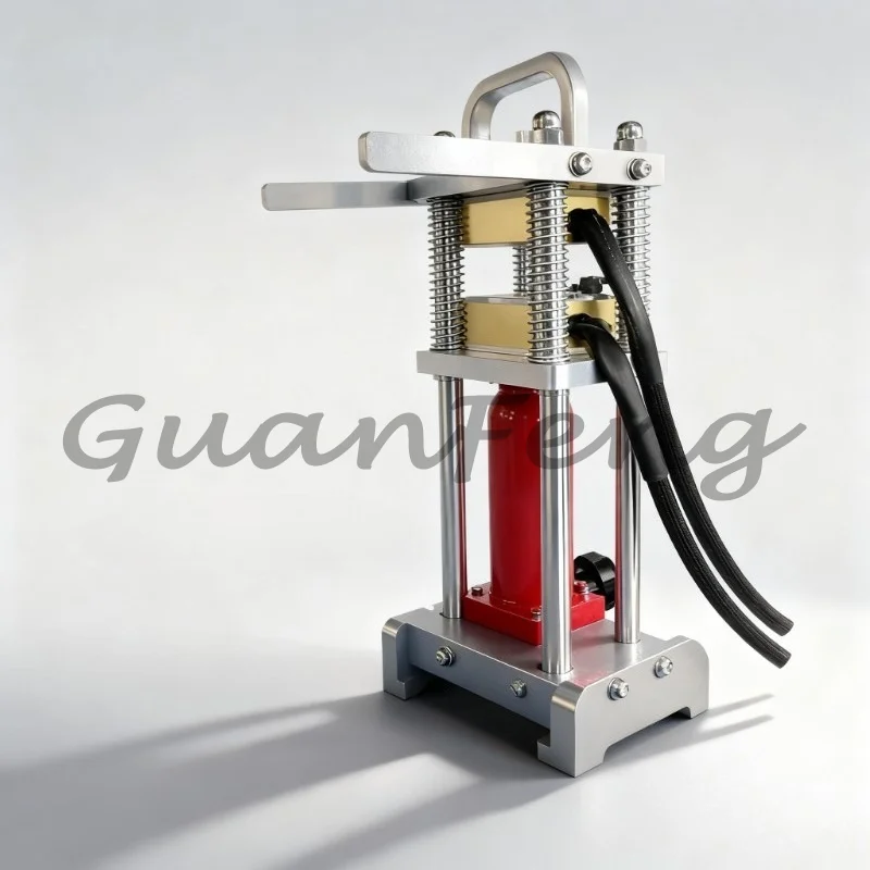 B5-AM 6-ton Hydraulic Rosin Hot Press, 7.5 × 12.5cm Heating Plate with Pressure Gauge, Portable Oil Wax Extraction Tool