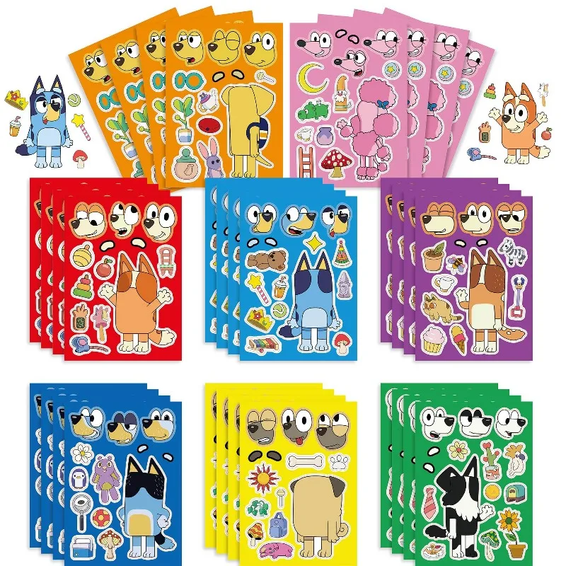 

8PCS Anime Creative Sticker Set Classic Toy Paster Cartoon Cute Stickers DIY Developmental Toys Notebook Decor Decal Gift 2026