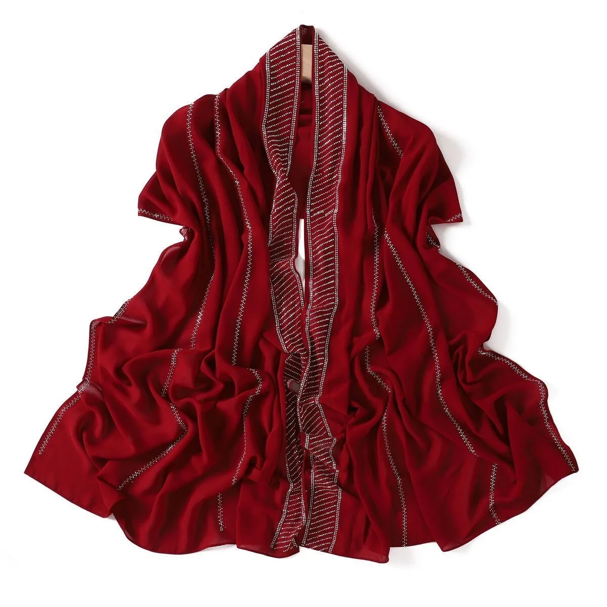 2026 Chiffon Muslim Scarf Shayla Long Hijabs Size 175*70cm