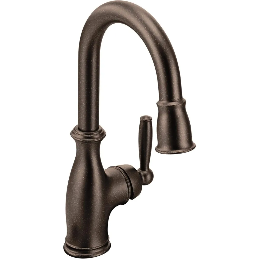 

Moen Brantford Traditional Oil-Rubbed Bronze High-Arc Pull-Down Faucet with Reflex Docking and Power Clean Technology