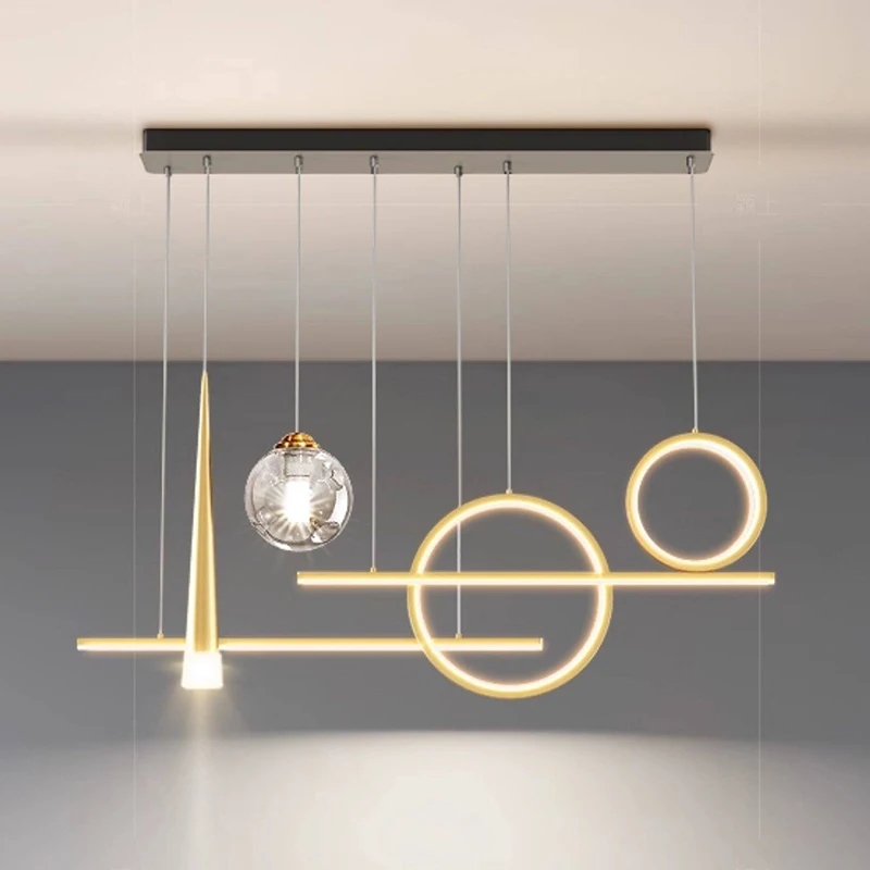 Nordic Minimalist Home Decor Lighting Fixtures, Including Living Room Chandeliers, Bedroom and Dining Room Chandeliers, and Indo