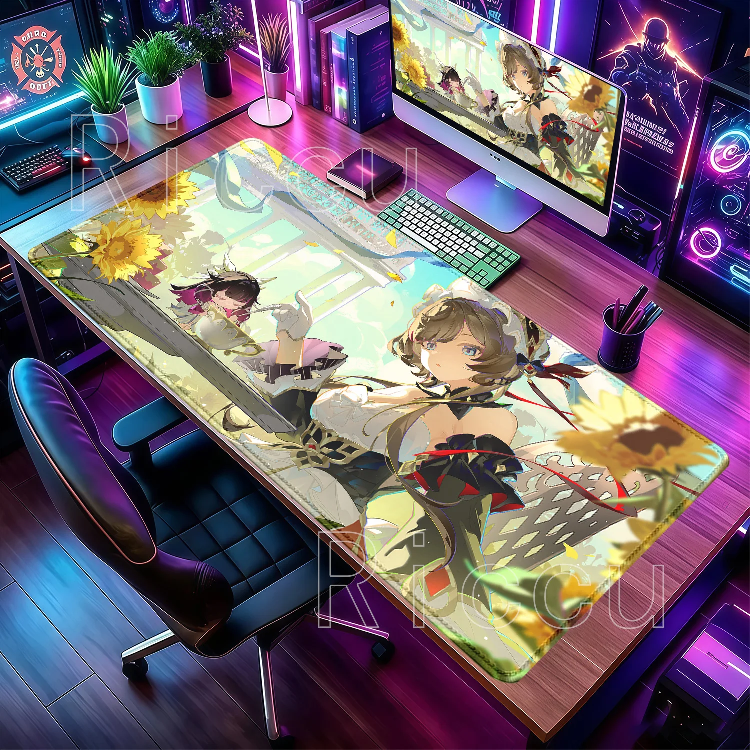 Mouse Pad Genshin Impact Colum - Gaming Keyboard High Ground review and price