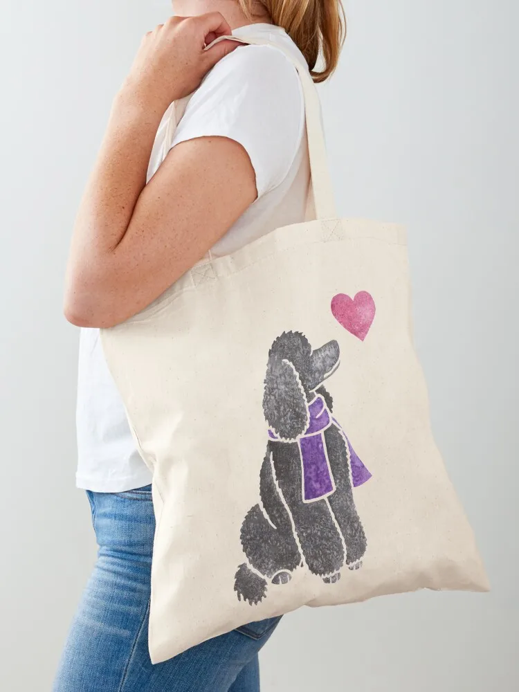 Watercolour Poodle Tote Bag Big bag women handbag tote bag university