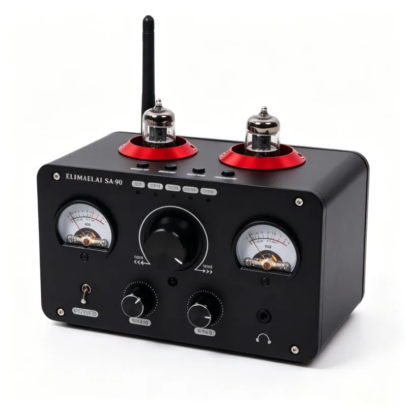 CHN 2027 New PJ.MIAOLAI-SA-90 Home Fever Grade Gallbladder Power Amplifier U Disk Bluetooth HiFi Tube Small Audio Power Amplifie