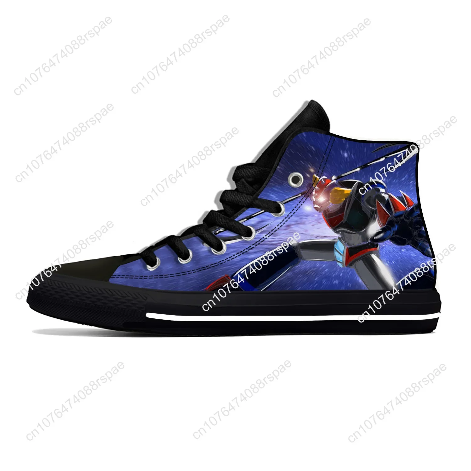 Hot UFO Robot Goldrake Grendizer Anime Gurendaiza Casual Cloth Shoes High Top Lightweight Breathable 3D Print Men Women Sneakers