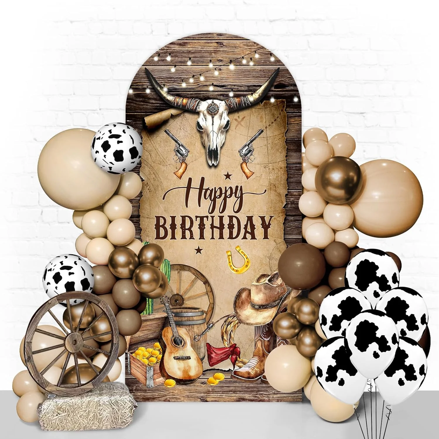 

Западный ковбойский арочный фон, дикий западный деревенский деревянный дом, вечерние, спандекс, арочный чехол, эластичный фон