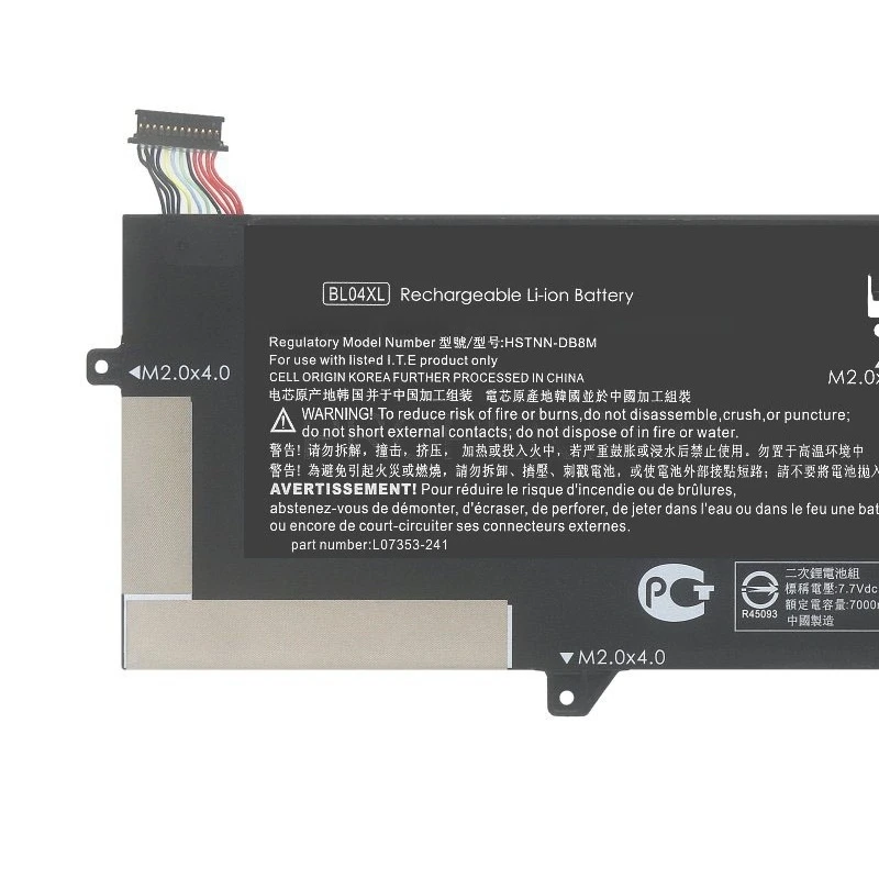 High Quality BL04XL Laptop Battery 7.7V 7300mAh for HP EliteBook X360 1040 G5 G6 UB7N 5XD66UA 5DF58EA L07041-855 Brand New