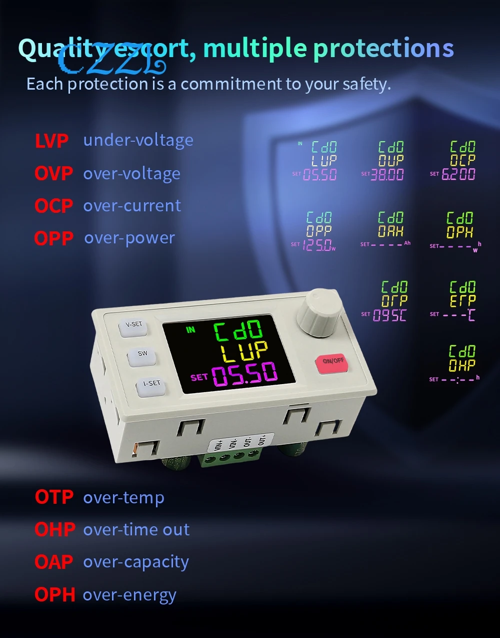 SK120X CNC DC Regulated Power Supply DC-DC Step Up/Down Bench 6-36V to 0-36V 120W USB Stabilized Voltage Boost Buck Converter