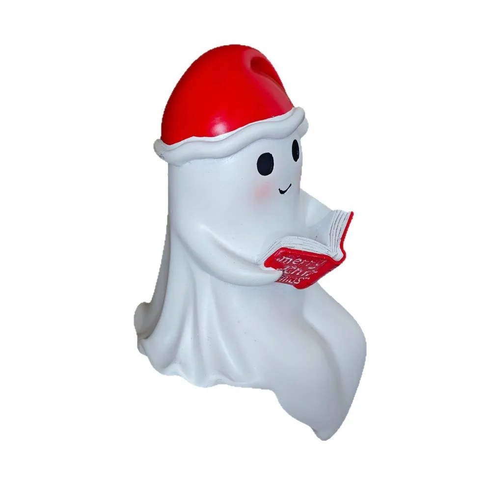 Illuminated Ghost Reading Lamp Button Cells Battery Operated Warm Glow Christmas Ghost Light Aesthetic Compact