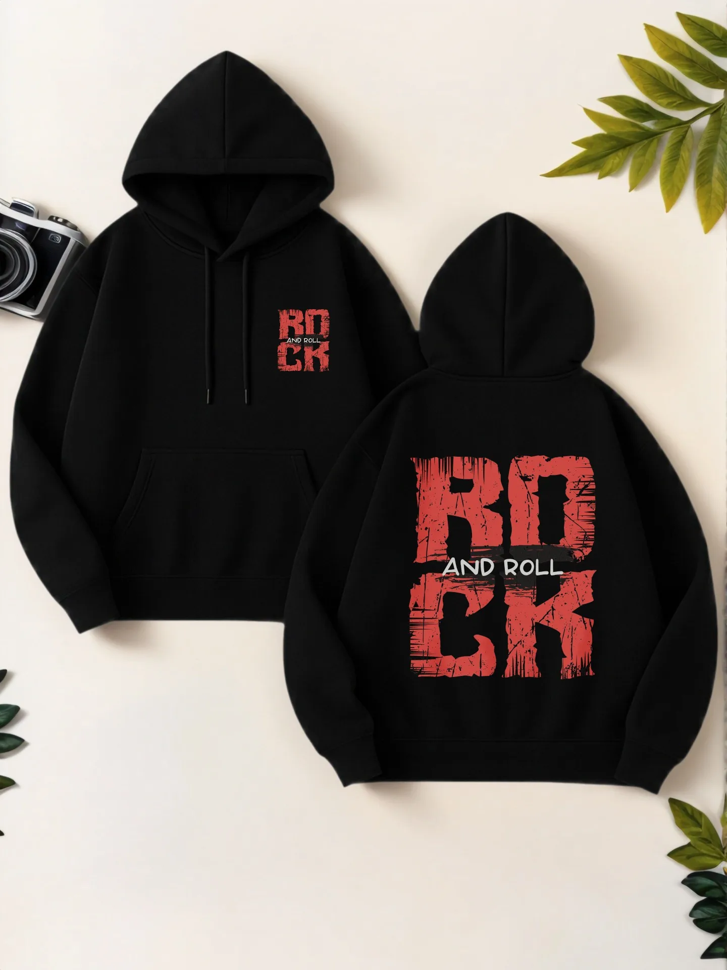 

Graphic Hoodie, Letter Print, Streetwear Style, Cotton Blend, Casual Everyday Wear, For Men