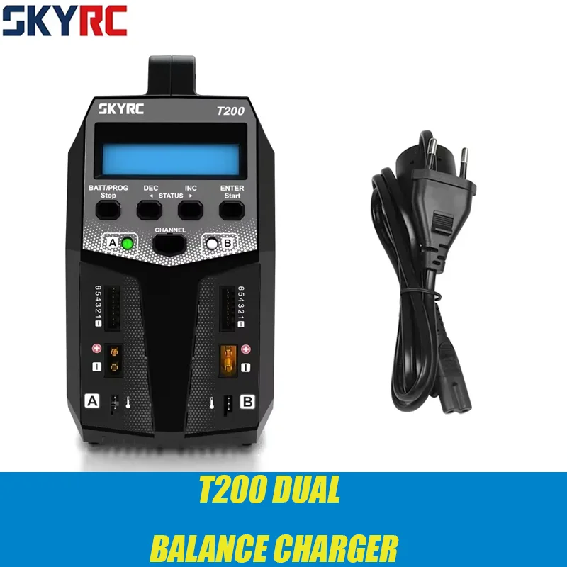 SKYRC T200 AC/DC Lipo Battery Dual Balance Charger Discharger for Traxass RC Car Battery Charger