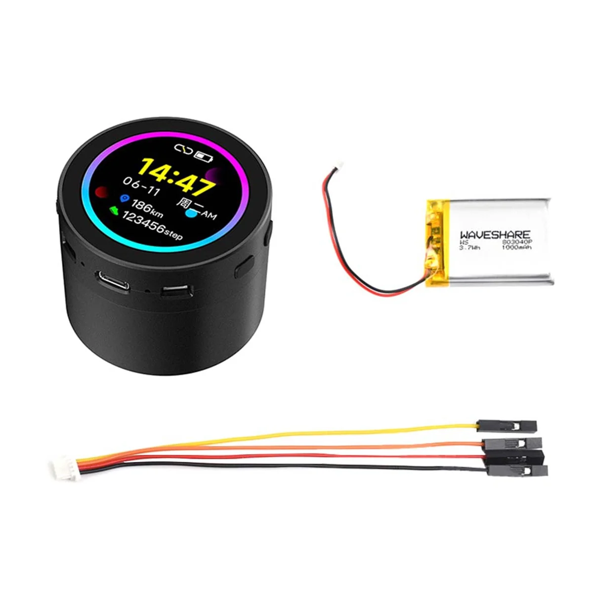 

A14M ESP32-S3 1,85-дюймовый круглый дисплей, плата AI для разработки, 360x360, поддержка Wi-Fi, Bluetooth, AI, распознавание голоса B