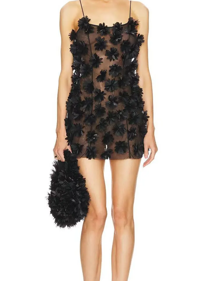 

Роскошное прозрачное платье-футляр Vaion Fairy с перекрестным поясом и молнией на талии